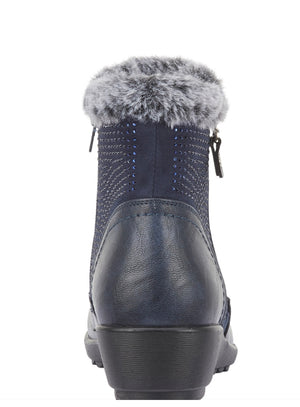 Basil Navy Boot