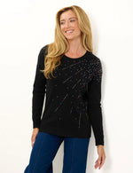 693 SPRAY DIAMANTÉ EMBELLISHED JUMPER