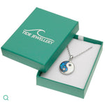 Paua Shell Ying Yang Necklace