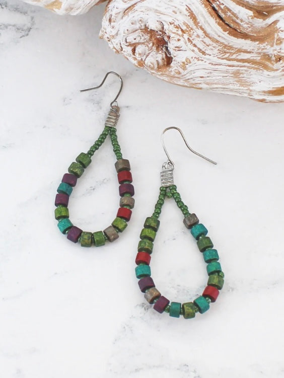 DC6511 WOODEN BEAD SPIRAL BRACELET (CODED DC6311)