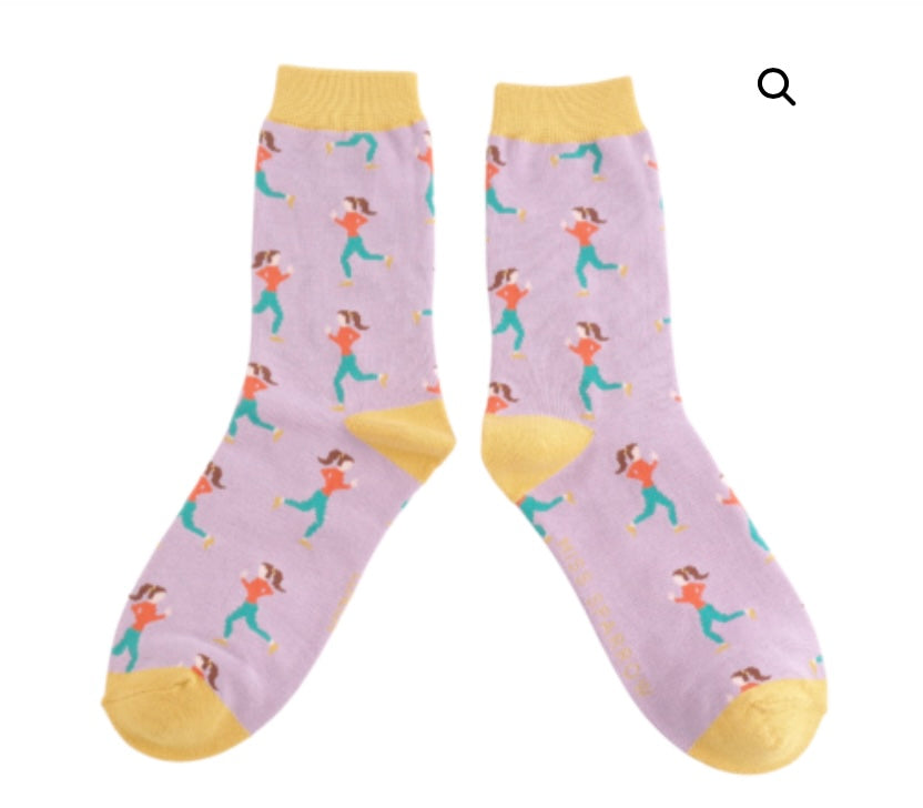 SKS458 Jogging Socks Lilac