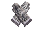 G2004 Faux Velvet Animal Print Gloves