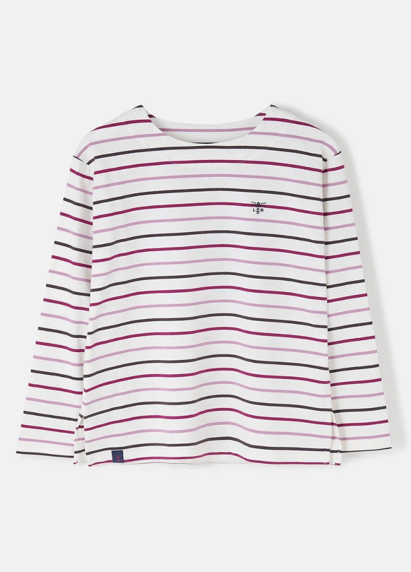 Causeway Breton Top - Sea Kelp Rust Stripe
