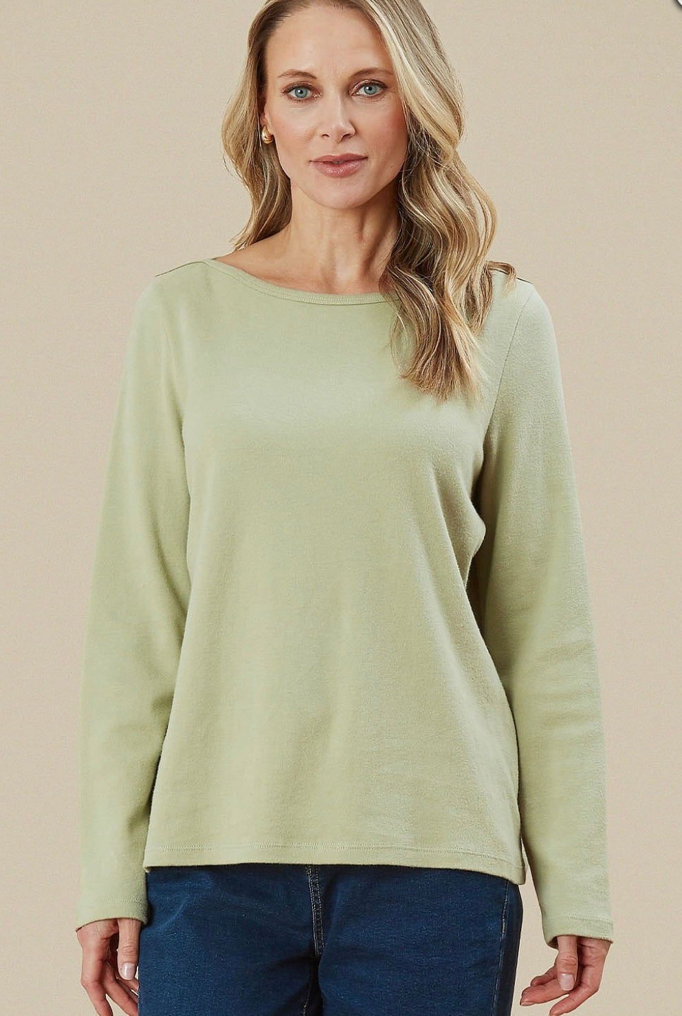 Brushed Cotton Veesha Top