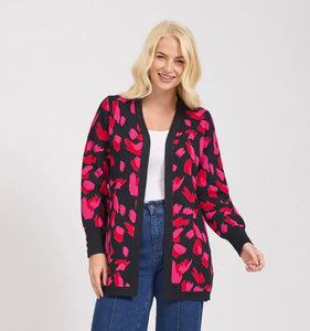 PAINT STROKE KNIT CARDIGAN