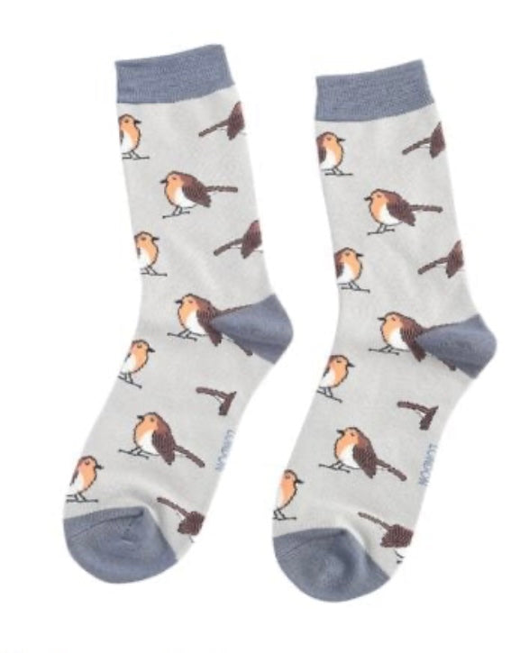 SKS191 Robins Socks Silver