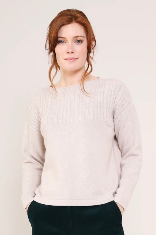 CW7066 CABLE KNIT JUMPER