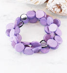 UJ1421 SET/3 ELASTICATED DISC BRACELETS