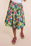 PO8041 Poplin Swing Skirt with Pockets