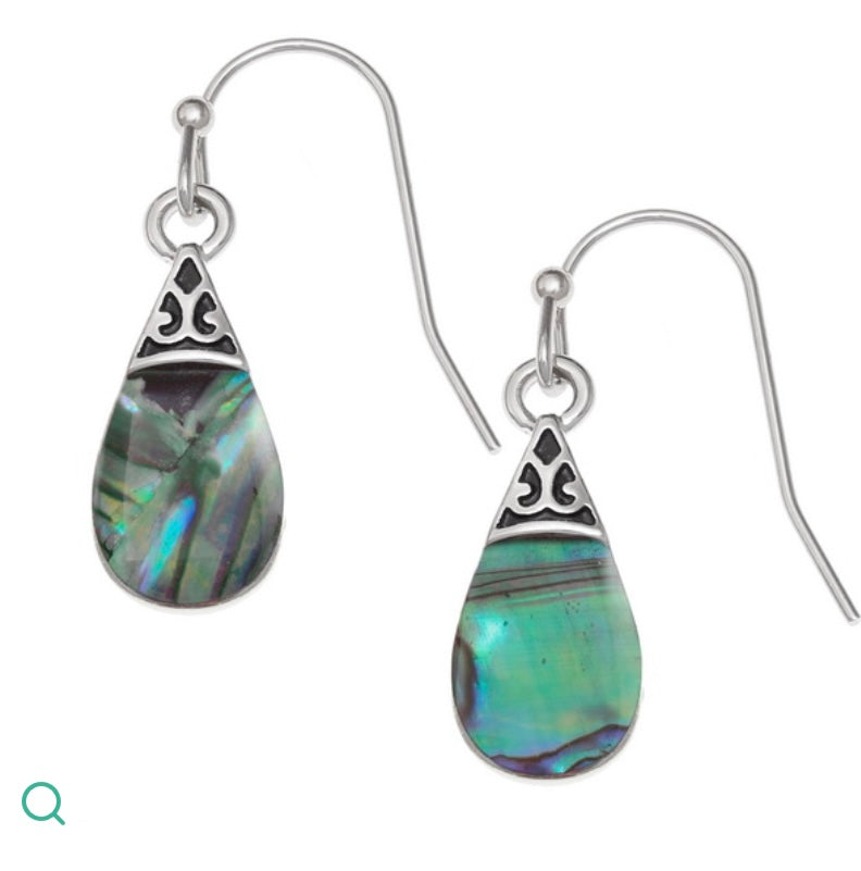 TJ217 Natural pear drop earrings