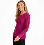 670 WHEAT CABLE-KNIT JUMPER