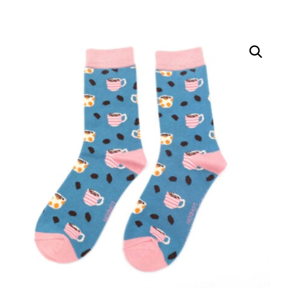 SKS279 Coffee shop Socks Denim