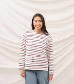 Causeway Breton Top - Sea Kelp Rust Stripe
