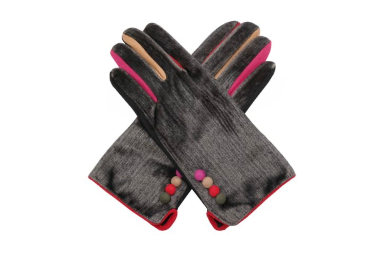 G2105 Faux Velvet Gloves