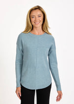 654 Cable Knit Block Jumper