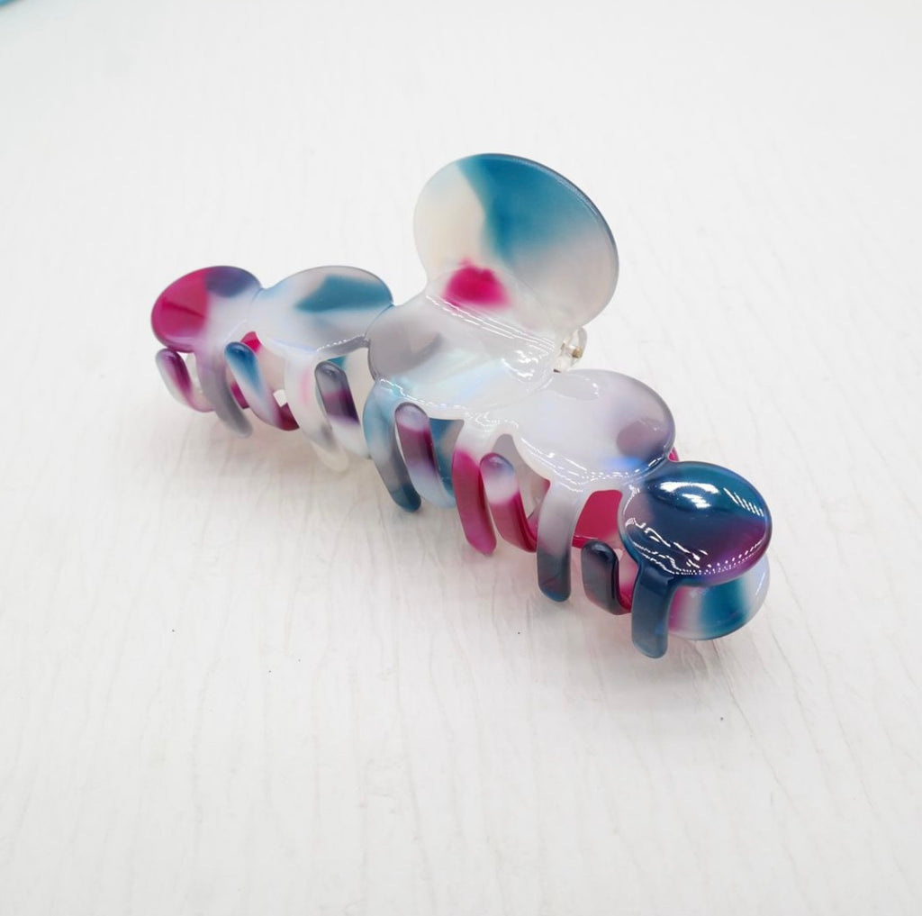 HC1001 Pink Blue Hair Claw Clip