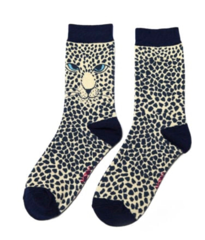 SKS216 Leopard Bamboo Socks