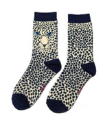 SKS216 Leopard Bamboo Socks