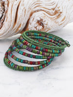 DC6511 WOODEN BEAD SPIRAL BRACELET (CODED DC6311)