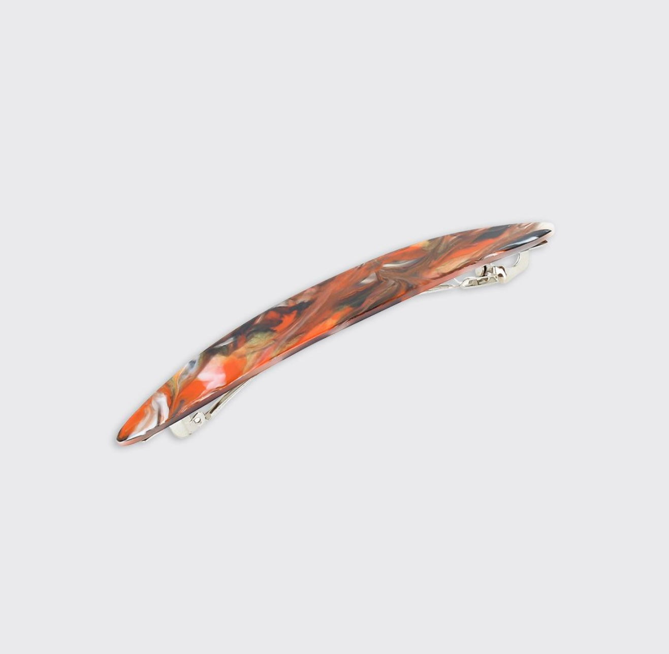 Lydia Long Hair Clip - Rust