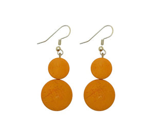 H20ce 2tier COCO DISC EARRINGS