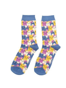 SKS286 Happy Cats Bamboo Socks