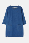 Anna Dress - Washed Denim