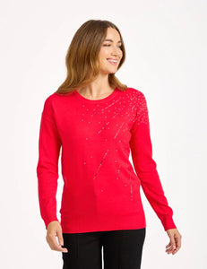 693 SPRAY DIAMANTÉ EMBELLISHED JUMPER