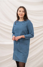 Anna Dress - Washed Denim