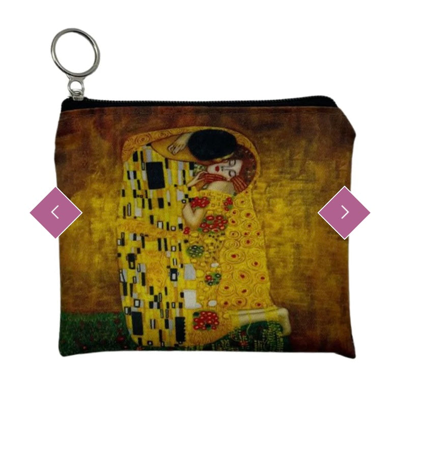 8072 Klimt The Kiss Foldable 2-in-1 Shopper Bag & Purse