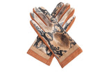 G2004 Faux Velvet Animal Print Gloves