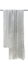 7589 Metallic Thread Woven Tassel Scarf/Shawl