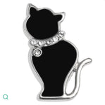 W0405 Black cat pin badge