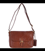 Vintage leather Crossbody shoulder bag Honey G-22