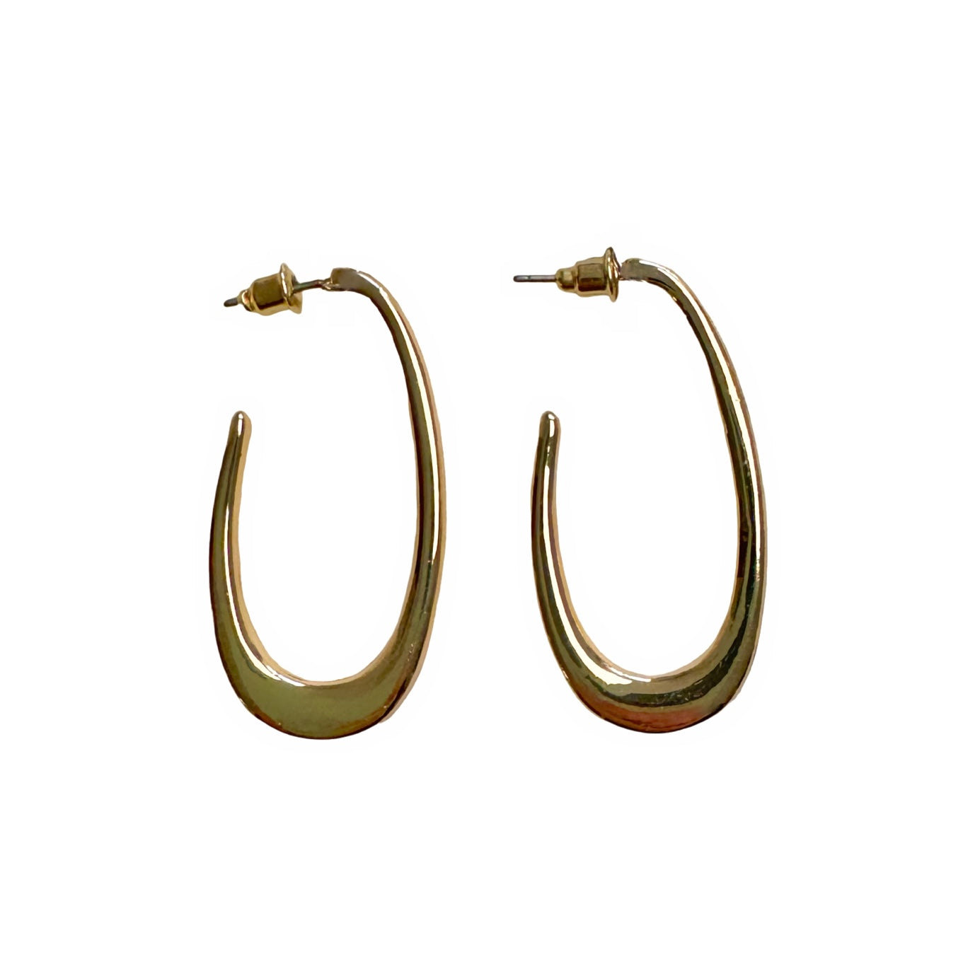206063 Gold Tone Hoop Earrings