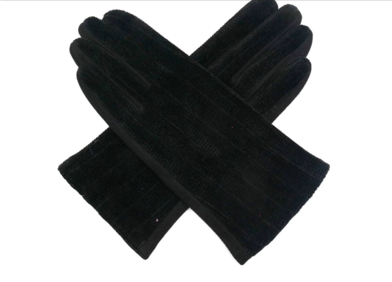 G2223 Faux Velvet Gloves