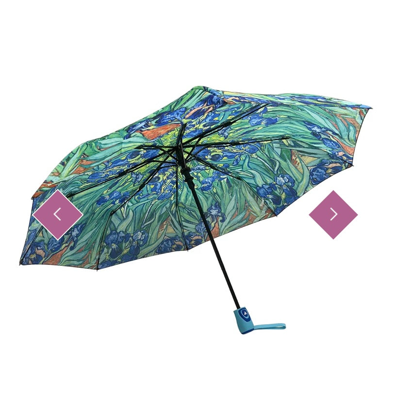7454 Van Gogh Irises Print Umbrella (Short)