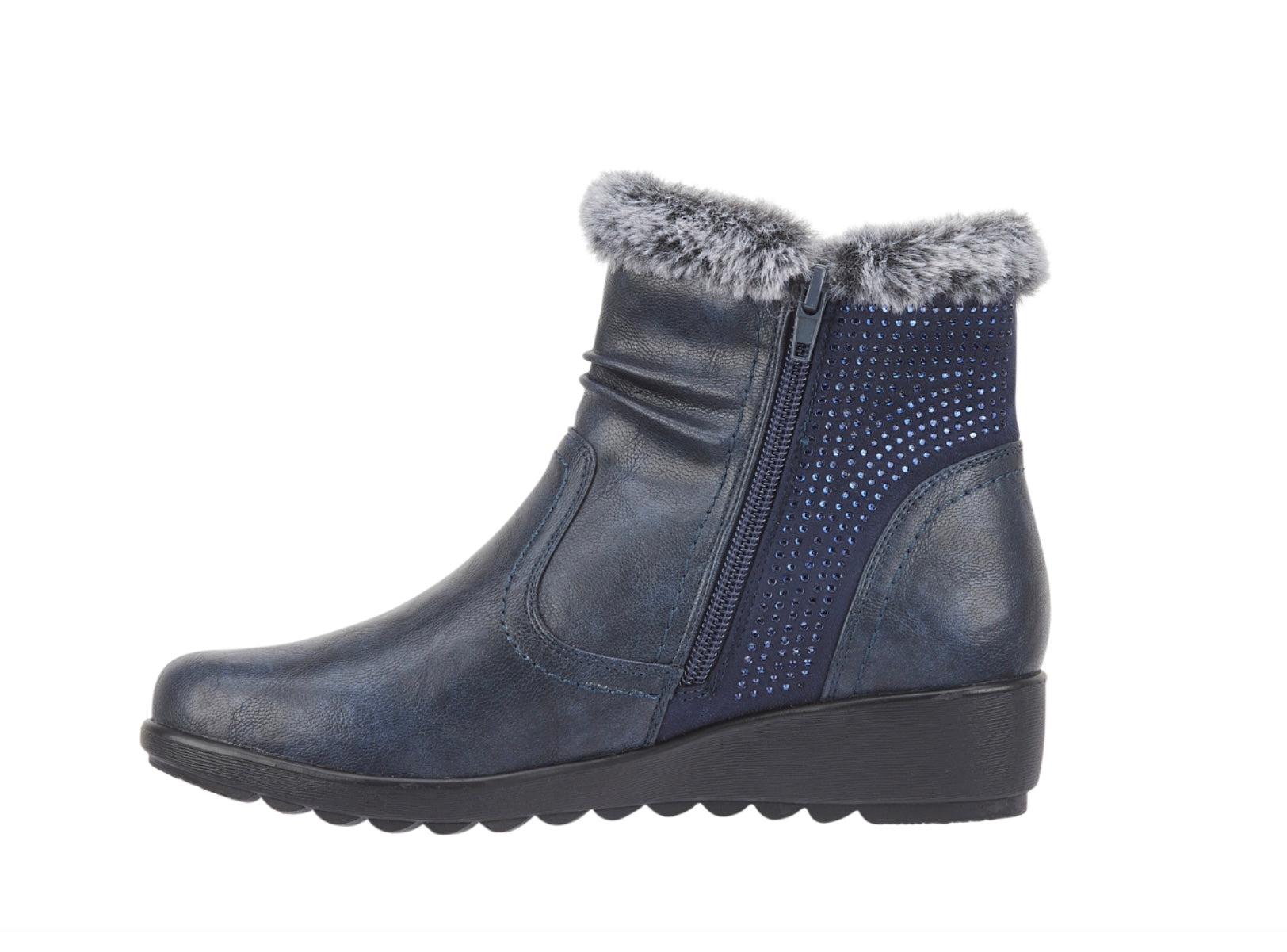 Basil Navy Boot
