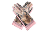 G2004 Faux Velvet Animal Print Gloves