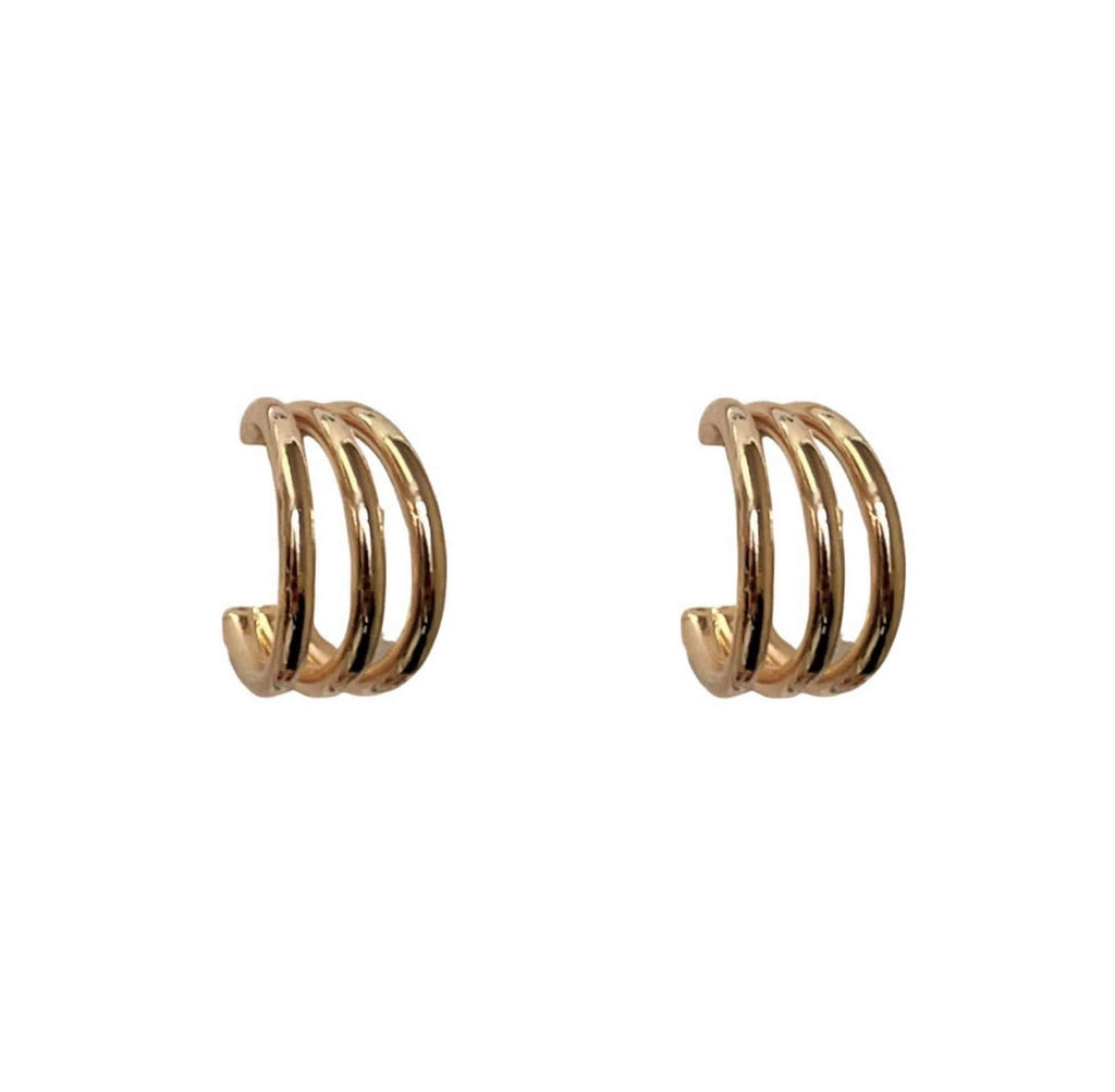 205788 Elegant Simplicity Hoop-Style Earrings – Gold-tone