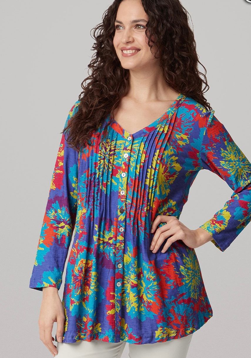 Firework Floral Alina Tunic - Multi