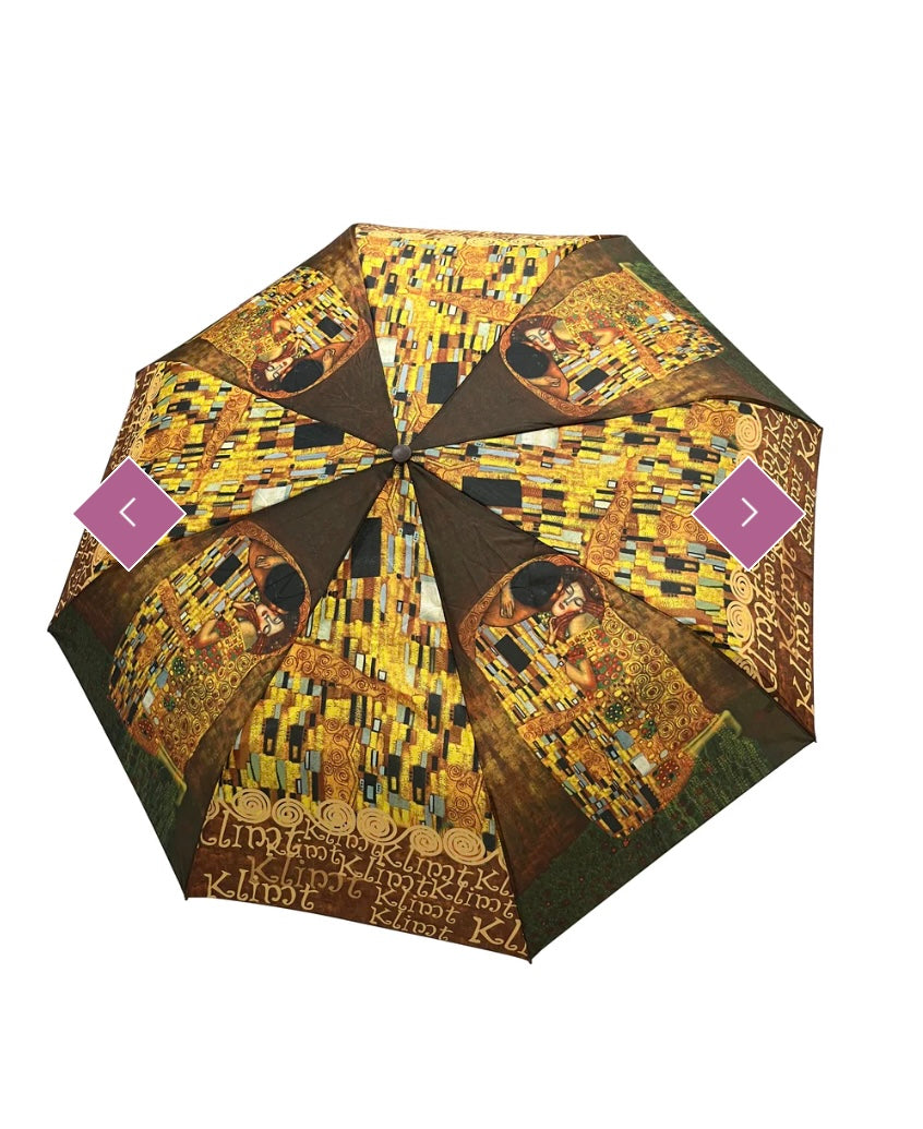 7452 Klimt The Kiss Print Umbrella (Short)