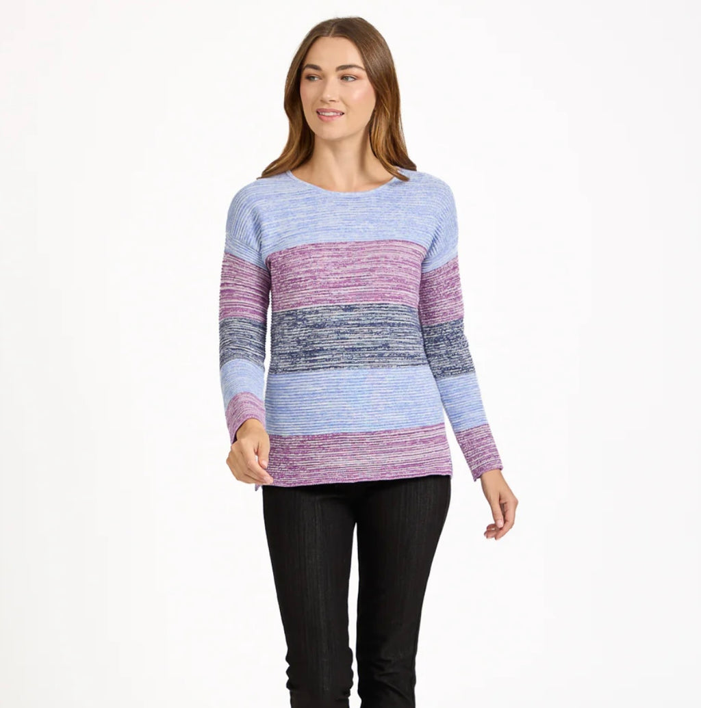 655 OTTOMAN MARL COLOUR BLOCK JUMPER