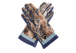 G2004 Faux Velvet Animal Print Gloves