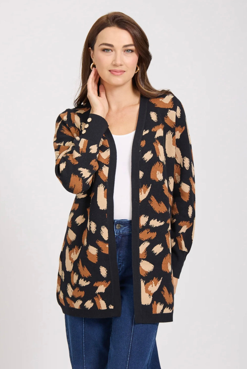 PAINT STROKE KNIT CARDIGAN