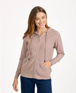 653 Zip front Knitwear with Hood