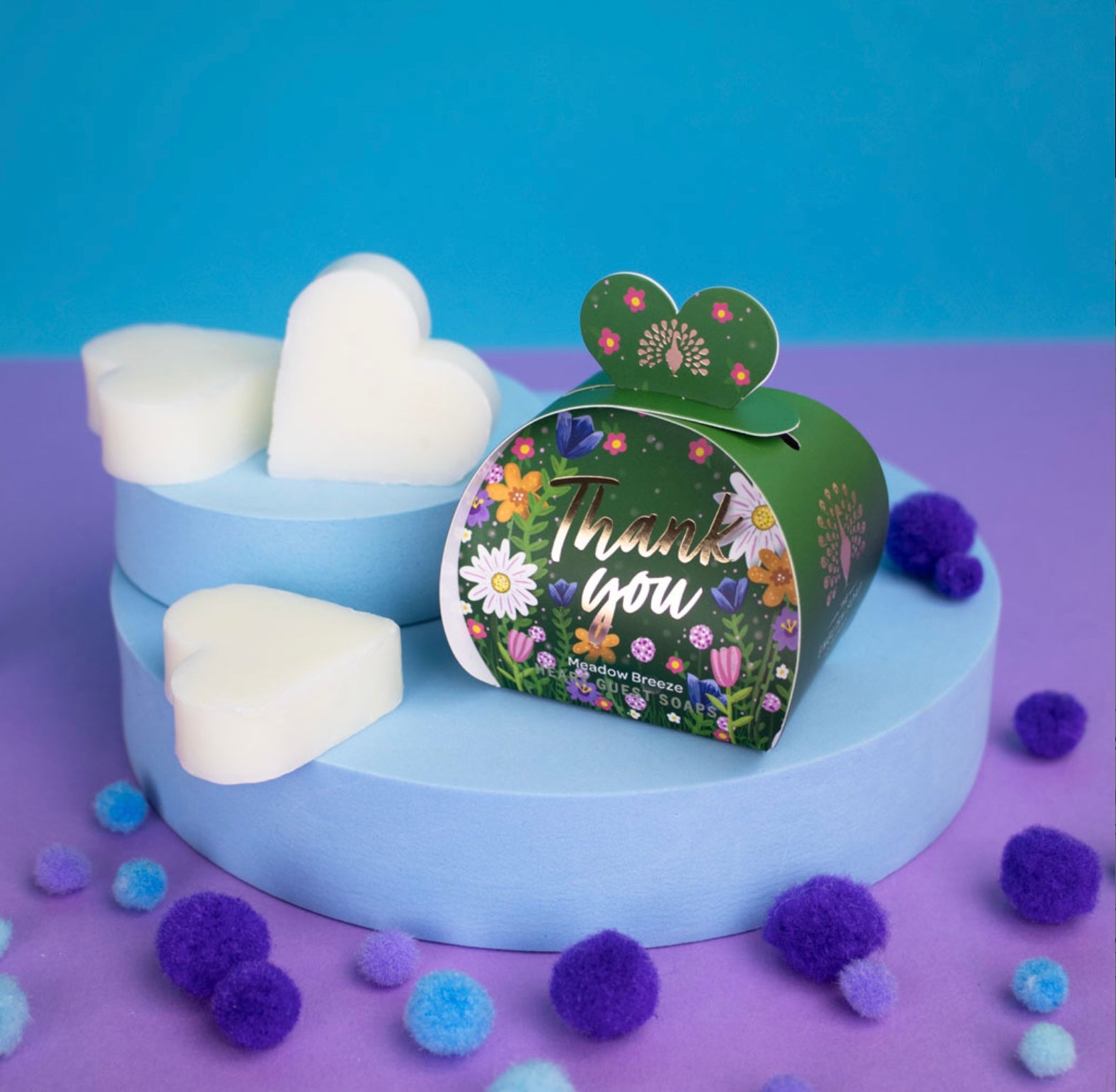 Occasions Meadow Breeze Thank You Heart Guest Soaps