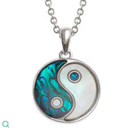 Paua Shell Ying Yang Necklace