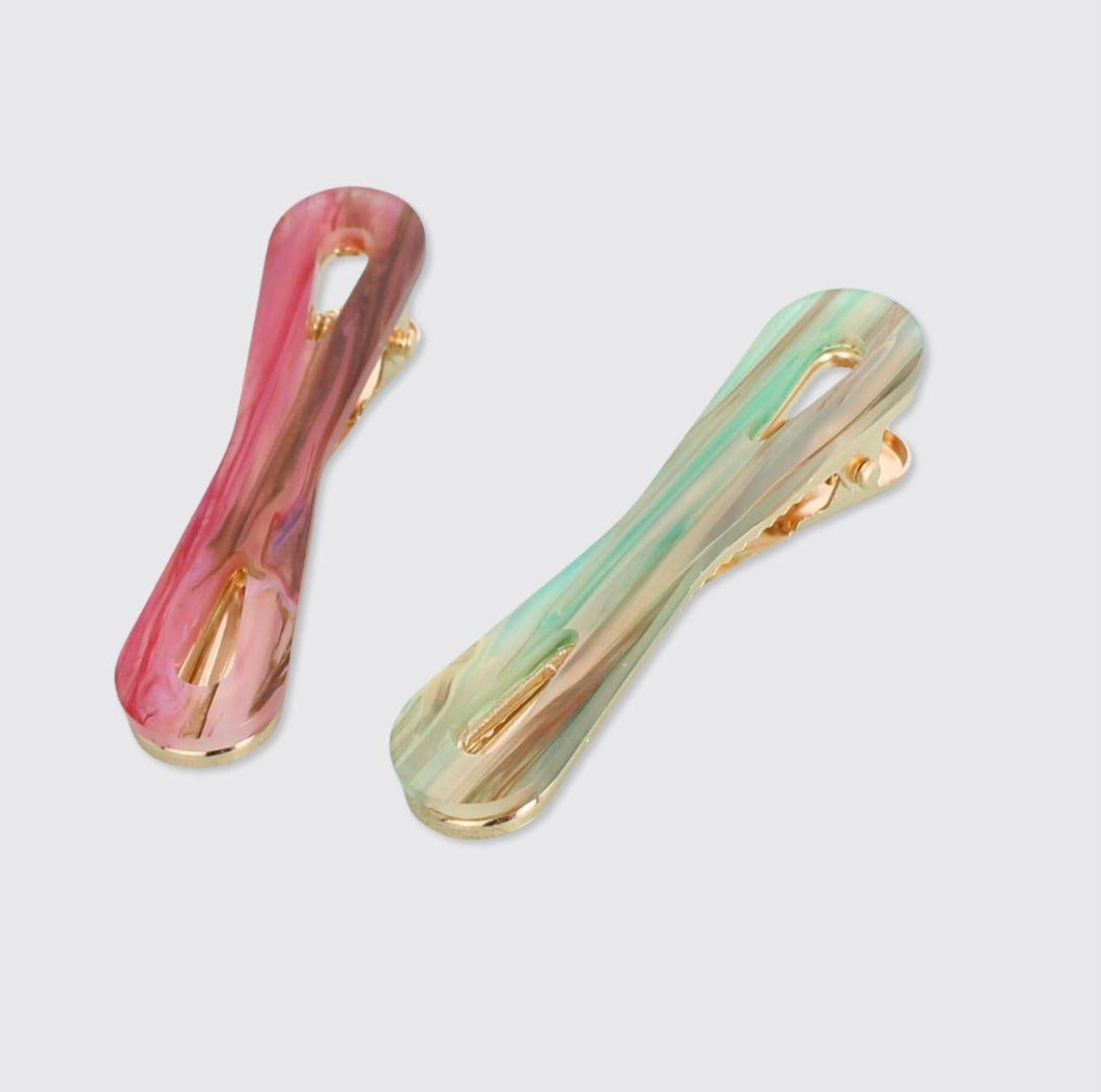 Retro Set of 2 Bow Hair Clips