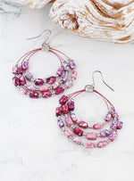 DC6503 BEADED HOOP EARRINGS